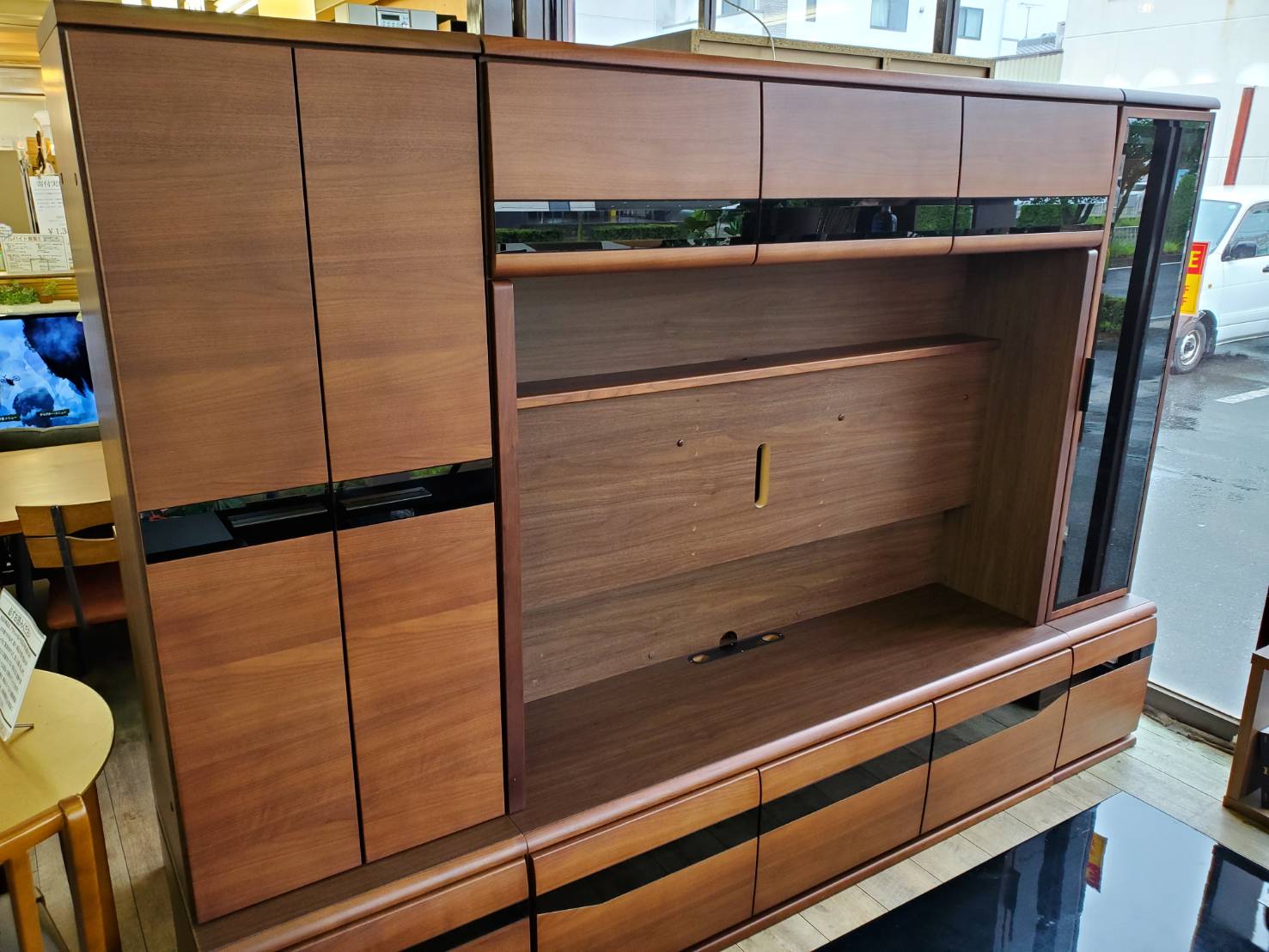 ☆Meuble モーブル リビングボード ダークブラウン 大型テレビボード  