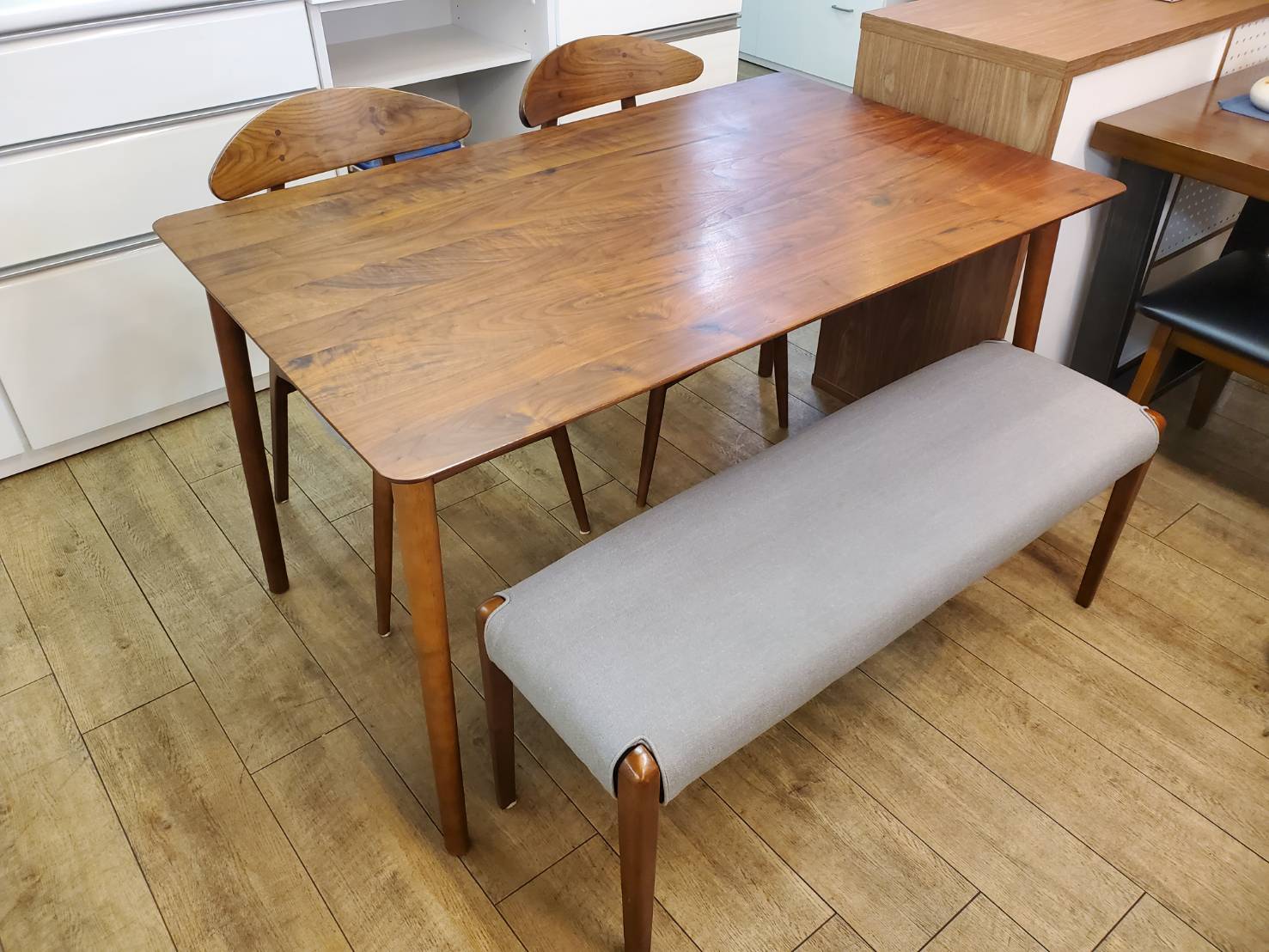 ☆KEYUCA ケユカ ベンチダイニング4点セット Kassel カッセル  