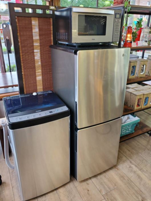 ハイアール 単身用 ドア冷蔵庫 ㎏洗濯機 電子レンジ