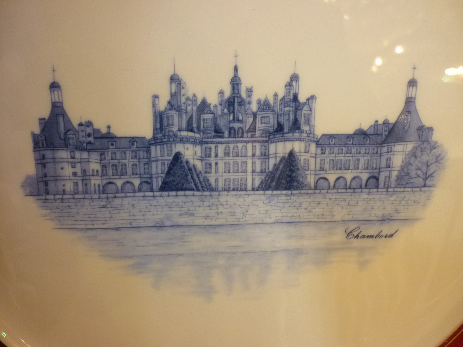 ロワールの古城プレート 絵皿 飾り皿 位置皿 Noritake ノリタケ ボーン