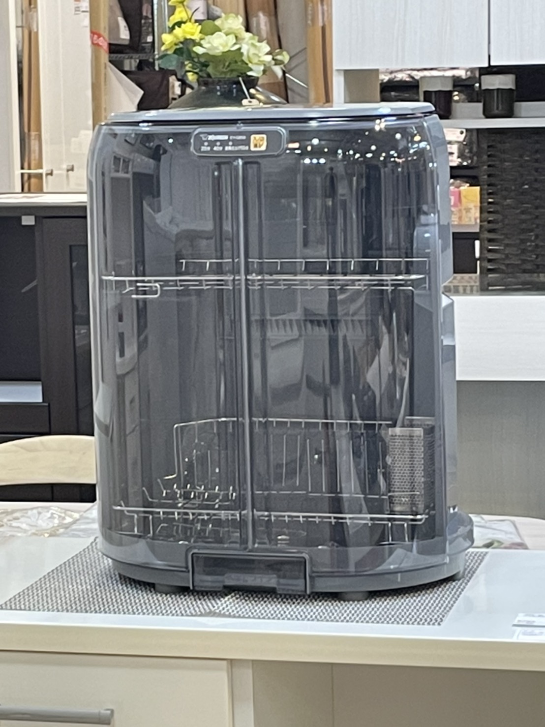 象印 ZOJIRUSHI 食器乾燥器 5人用 80cmロング排水ホースつき グレー EY-GB50-HA 〈EYGB50-HA〉 食器洗い機