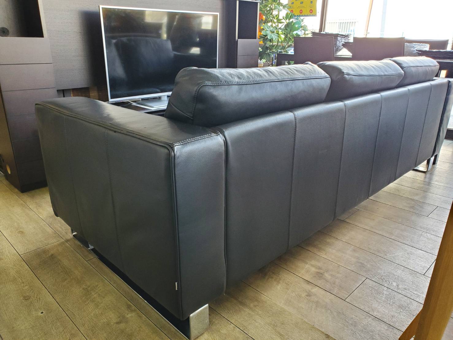 ☆BoConcept ボーコンセプト 3シーターソファ 革張り ブラック モダン 