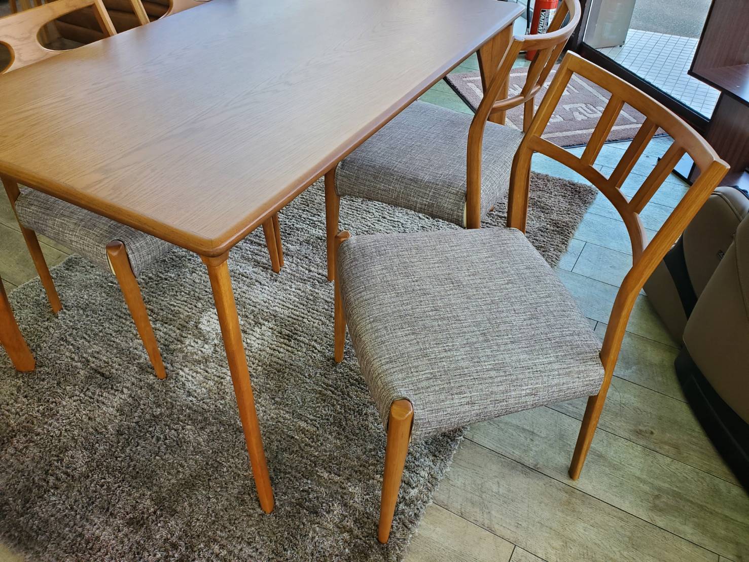 T5404展示品BOSCOボスコ天然木ダイニング5点セット ダイニングテーブル 幅135cm BOSCO （ 開梱設置 ボスコ 4人