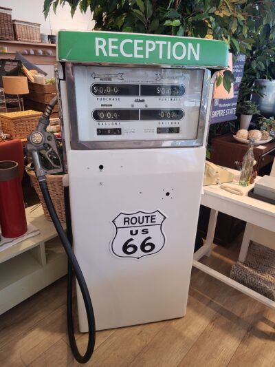 ROUTE66 / ルート66　給油機オブジェ　ガソリンポンプ　当時物　リメイク品　レトロ　ヴィンテージ　アメリカン雑貨