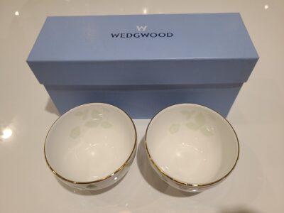  WEDGWOOD / ウエッジウッド　ワイルドストロベリー　ジャパニーズティーカップ ペア　湯呑