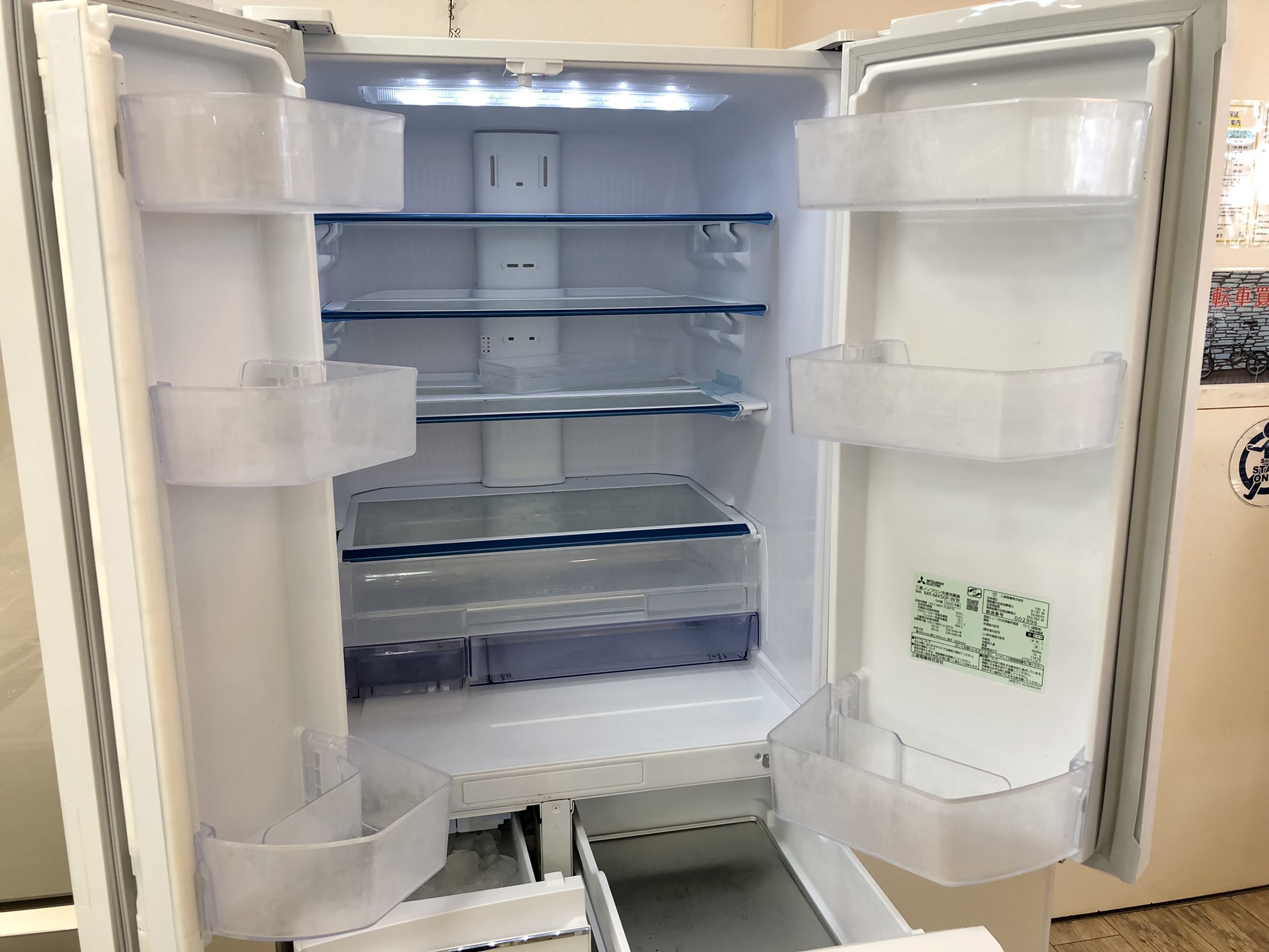 生活家電 冷蔵庫 三菱 2020年製 503L フレンチ６ドア冷凍冷蔵庫 置けるスマート大容量 