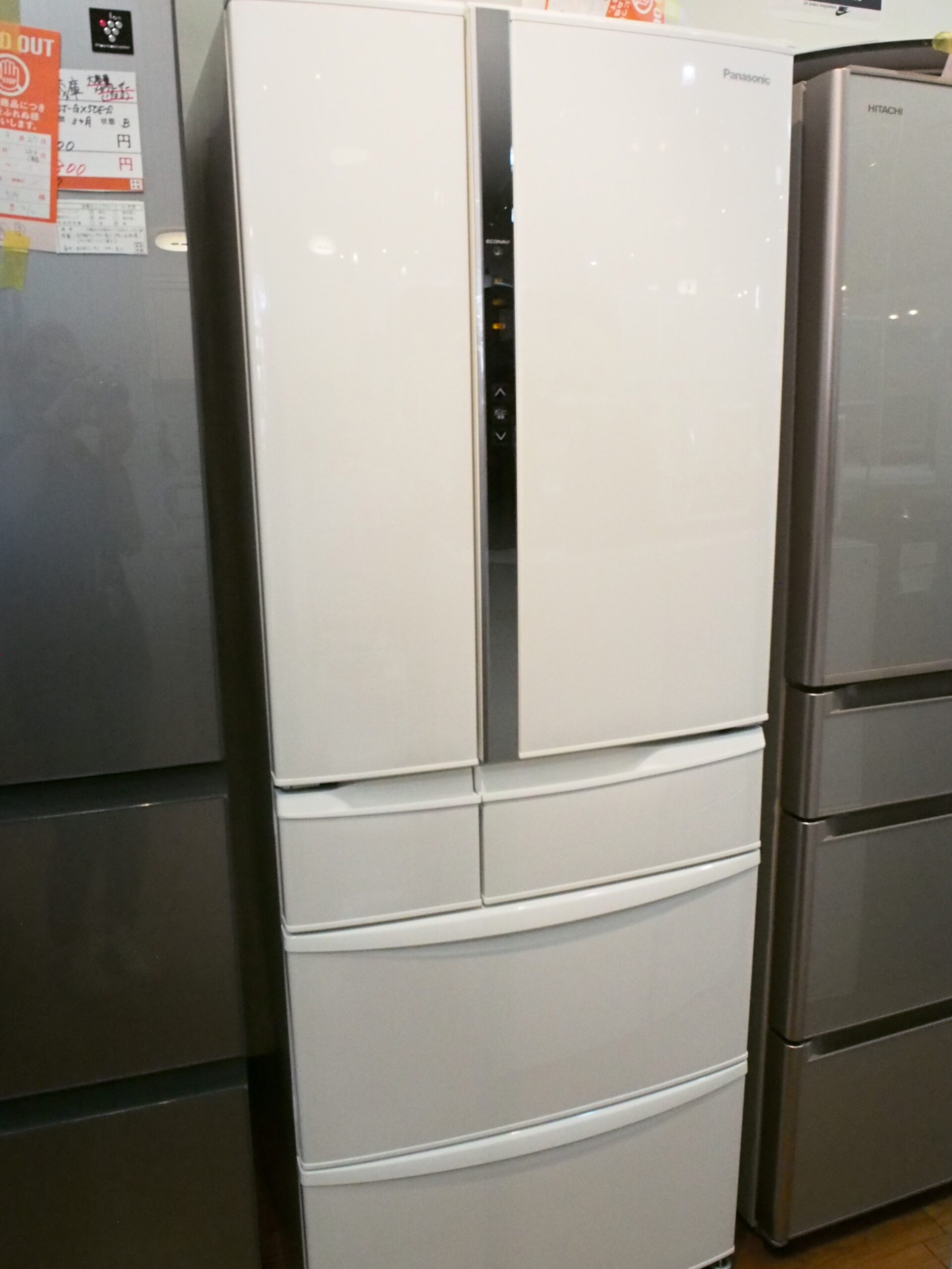 Panasonic ノンフロン冷凍冷蔵庫 NR-FTM477S-N形 - キッチン家電
