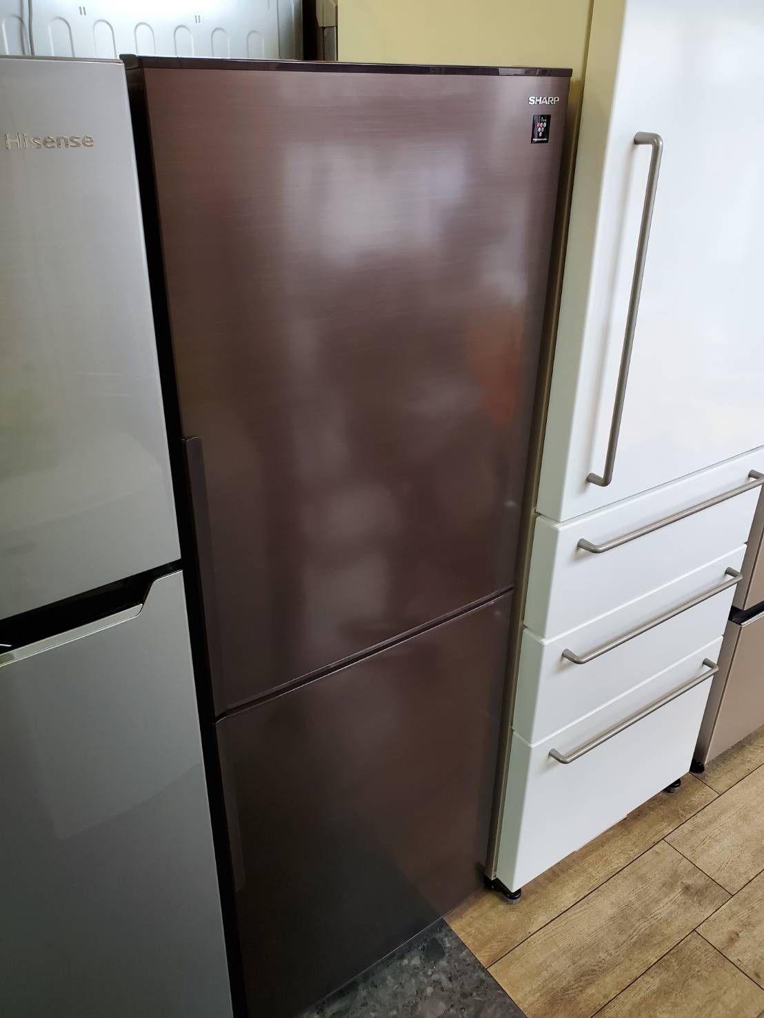 ☆SHARP シャープ 280L 2ドア冷蔵庫 2019年製 メガフリーザー ブラウン  