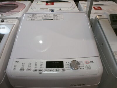 中古品】エディオン ”e-angel” 7.0kg洗濯機 ANG-WM-B70－W 2020年製 