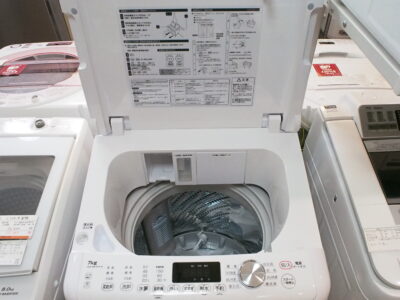 中古品】エディオン ”e-angel” 7.0kg洗濯機 ANG-WM-B70－W 2020年製