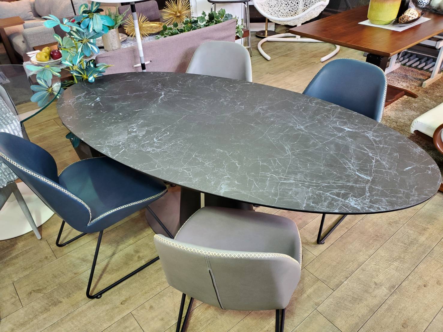 ☆オーバル型 ダイニング5点セット ターニー MATRIX マトリックス  