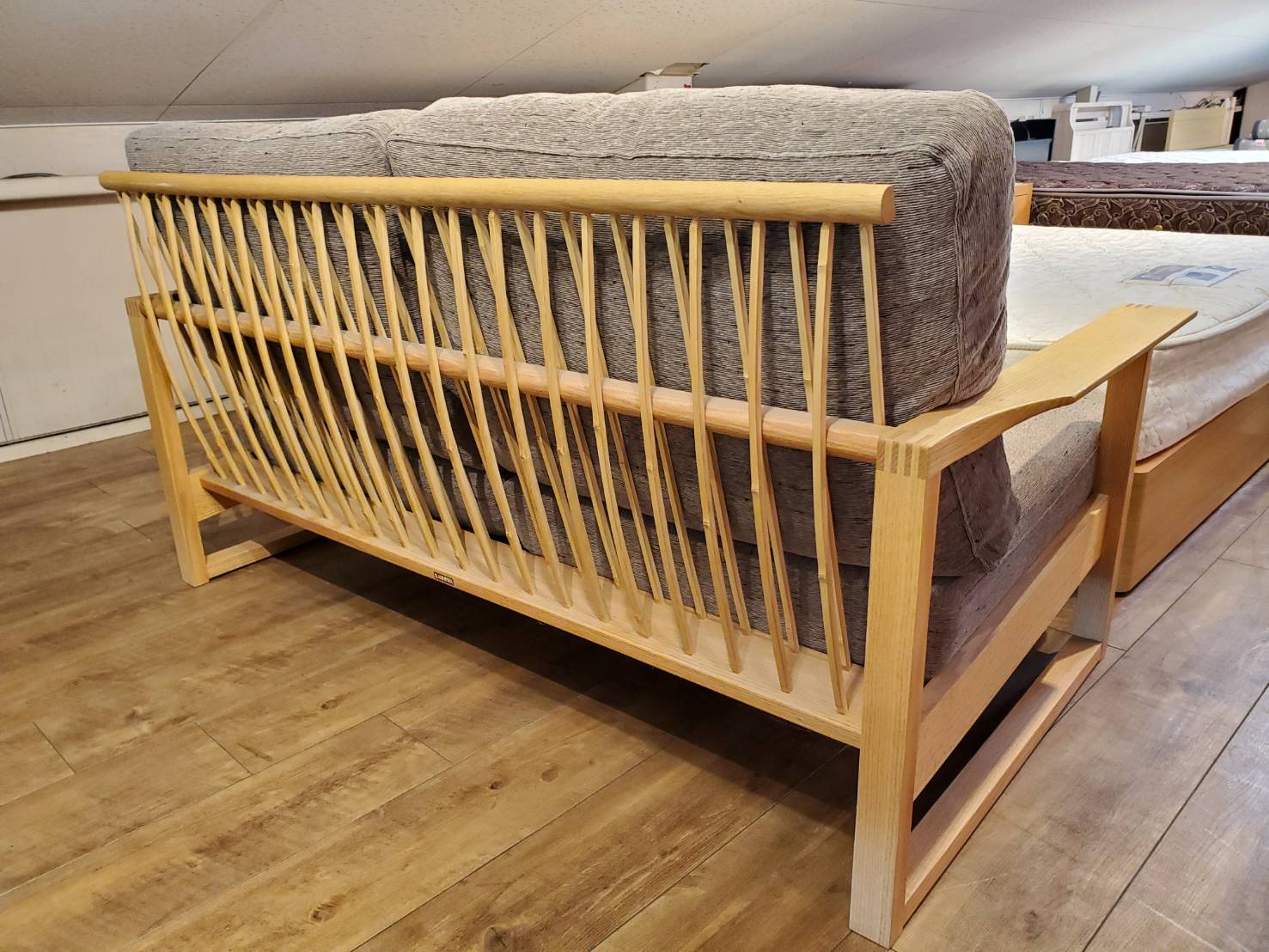 ☆KASHIWA 柏木工 2シーターソファ GECCA 月華シリーズ 竹材 オーク材  