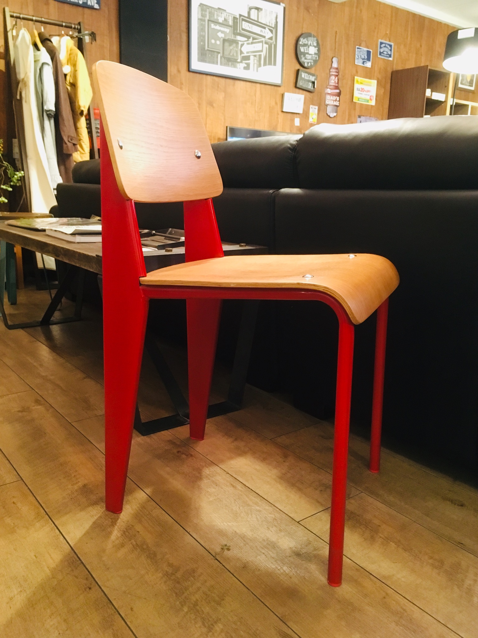 新品2脚セットJean Prouve STANDARD CHAIR リプロダクト-