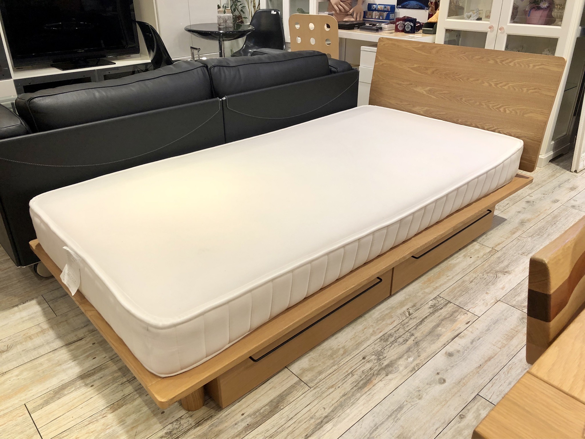 夜空 無印良品 木製ベッドフレーム シングルベッド