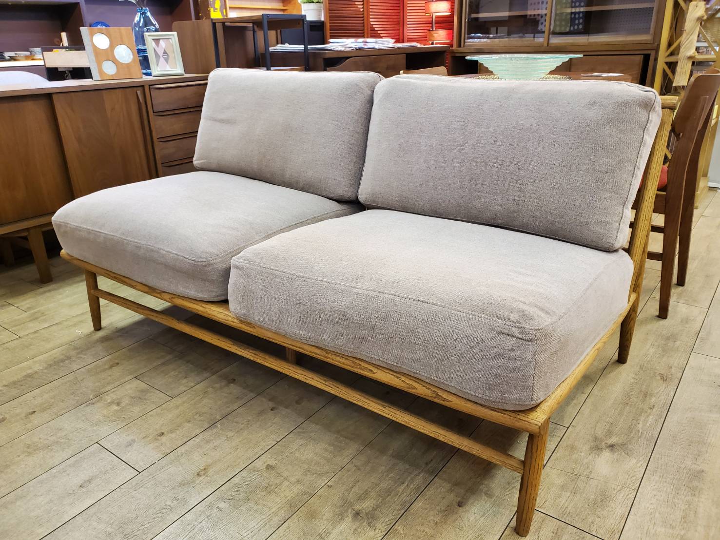 Momo Natural モモナチュラル Cloud Sofa クラウドソファ 2シーター フェザー オーク材 ソファ 買取しました 愛知と岐阜のリサイクルショップ 再良市場