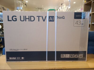 【新品・未使用品】 LGエレクトロニクス　4K対応　43V型 液晶テレビ　2020年発売モデル　高年式　無線LAN内蔵　43UN7400PJA