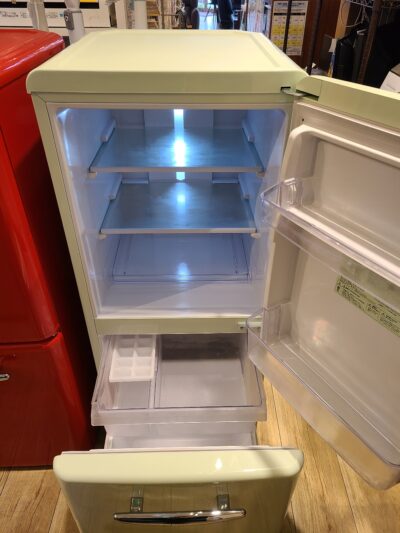 生活家電 冷蔵庫 e angle エディオンオリジナル 149L ２ドア冷蔵庫 ANG-RE151 レッド 