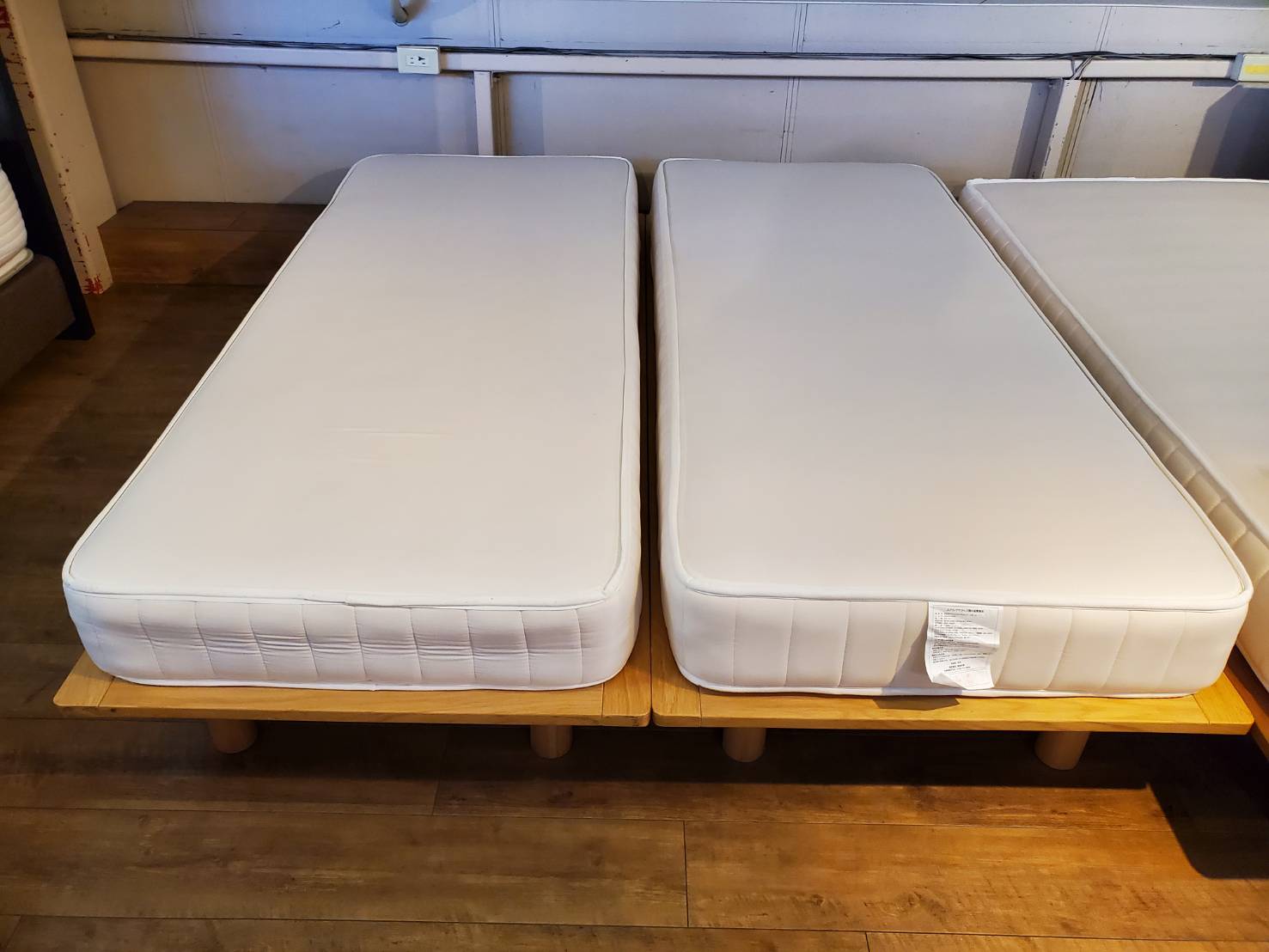 無印良品 セミシングルベッド オーク材突板 木製 高密度