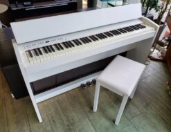Roland　ローランド　電子ピアノ　2014年製　F-130R　デジタルピアノ　88鍵　一体型　イス付き　ホワイト　シンプル　スタイリッシュ　コンパクト　美品　リサイクルショップ　再良市場　天白　名東　おすすめ