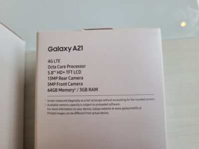 docomo / ドコモ　Galaxy / ギャラクシー　A21　スマートフォン　SC-42A　64GB　White(W)