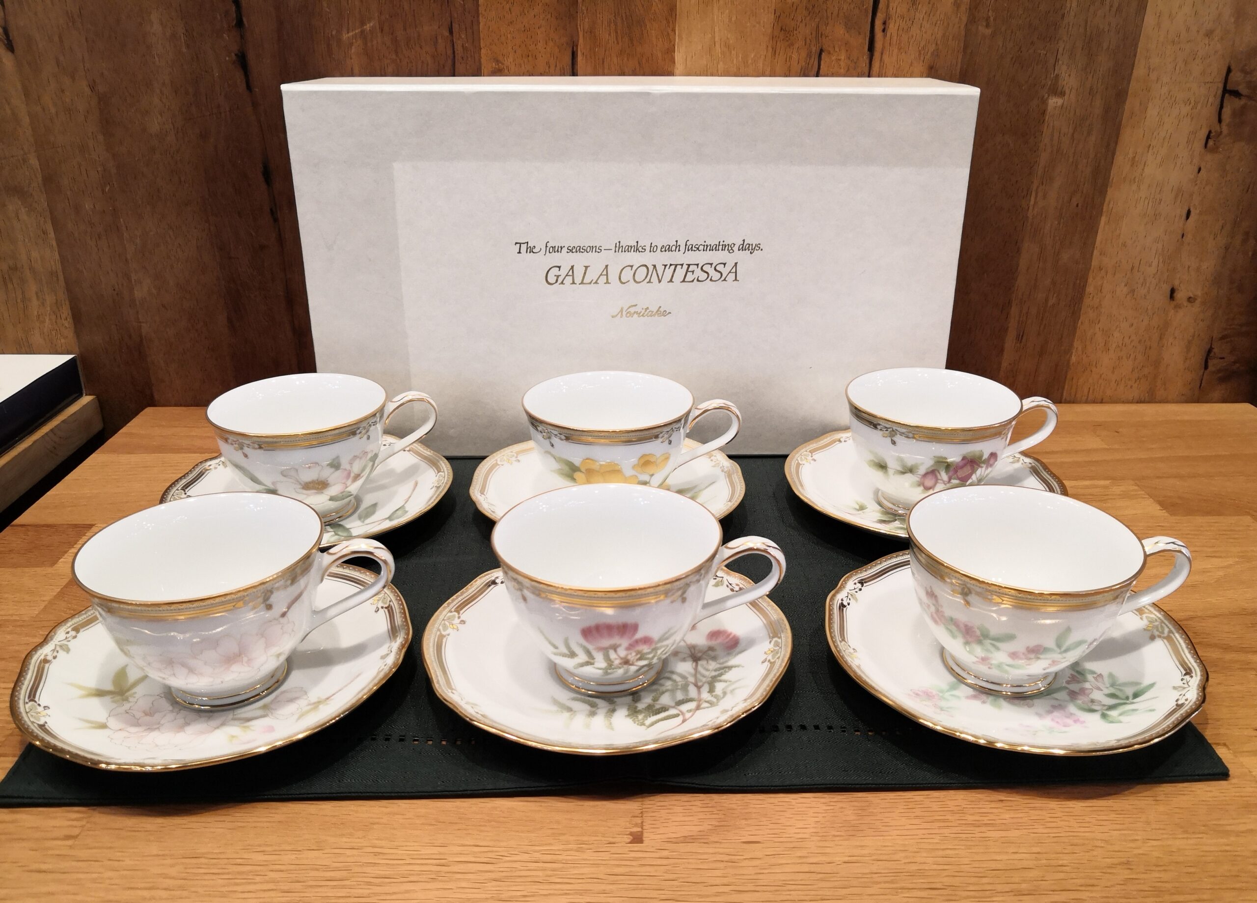 Noritake ノリタケ GALA CONTESSA ティー カップ6客