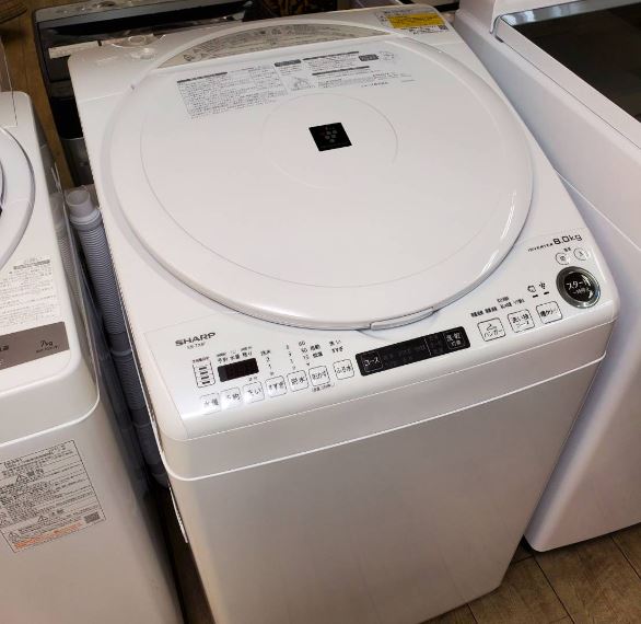 ☆SHARP シャープ 8.0/4.5㎏洗濯乾燥機 2022年製 高年式 美品 プラズマ ...