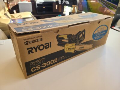 【新品・未使用品】 KYOCERA / 京セラ　RYOBI / リョービ　電動チェンソー 300㎜　CS-3002