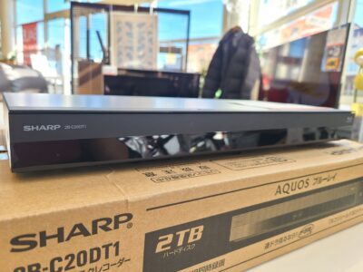 SHARP / シャープ　AQUOS / アクオス　ブルーレイディスクレコーダー　HDD2TB　3番組同時録画　2021年製　2BC20DT1