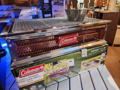 【未使用品】Coleman　”クールスパイダー”　ステンレスグリル　