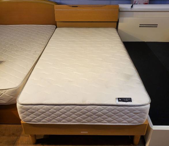 ASLEEP アスリープ シングルベッド 収納引出付 ブラウン【ユーズド 