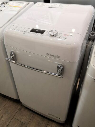 エディオン e angle イーアングル レトロデザイン 洗剤自動投入 インバーター 縦型 7㎏ 洗濯機