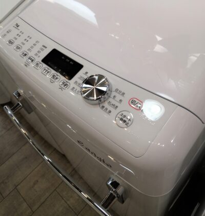 エディオン e angle イーアングル レトロデザイン 洗剤自動投入 インバーター 縦型 7㎏ 洗濯機 2