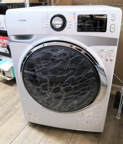 アイリスオーヤマ ドラム式洗濯機 ホワイト/シルバー 7.5kg 2019年製