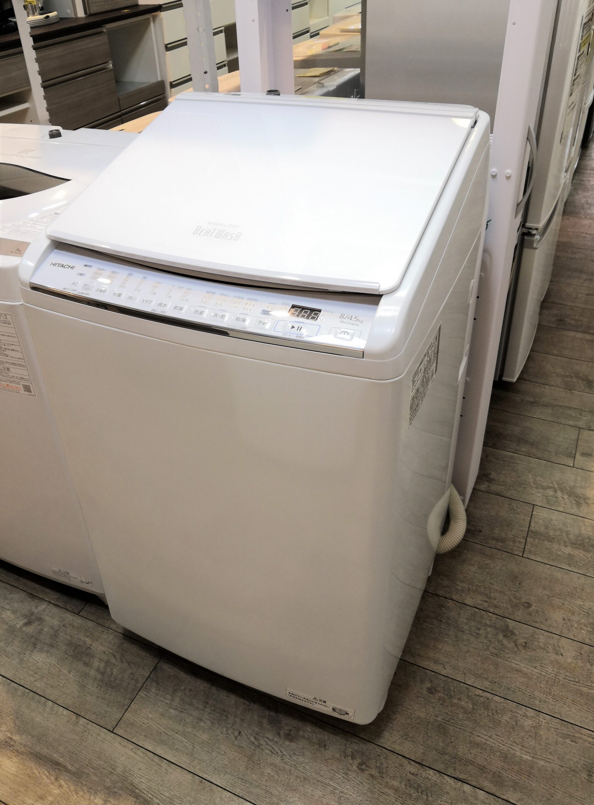 日立 8.0kg 洗濯乾燥機洗乾 白い約束 NW-D8KX - 生活家電