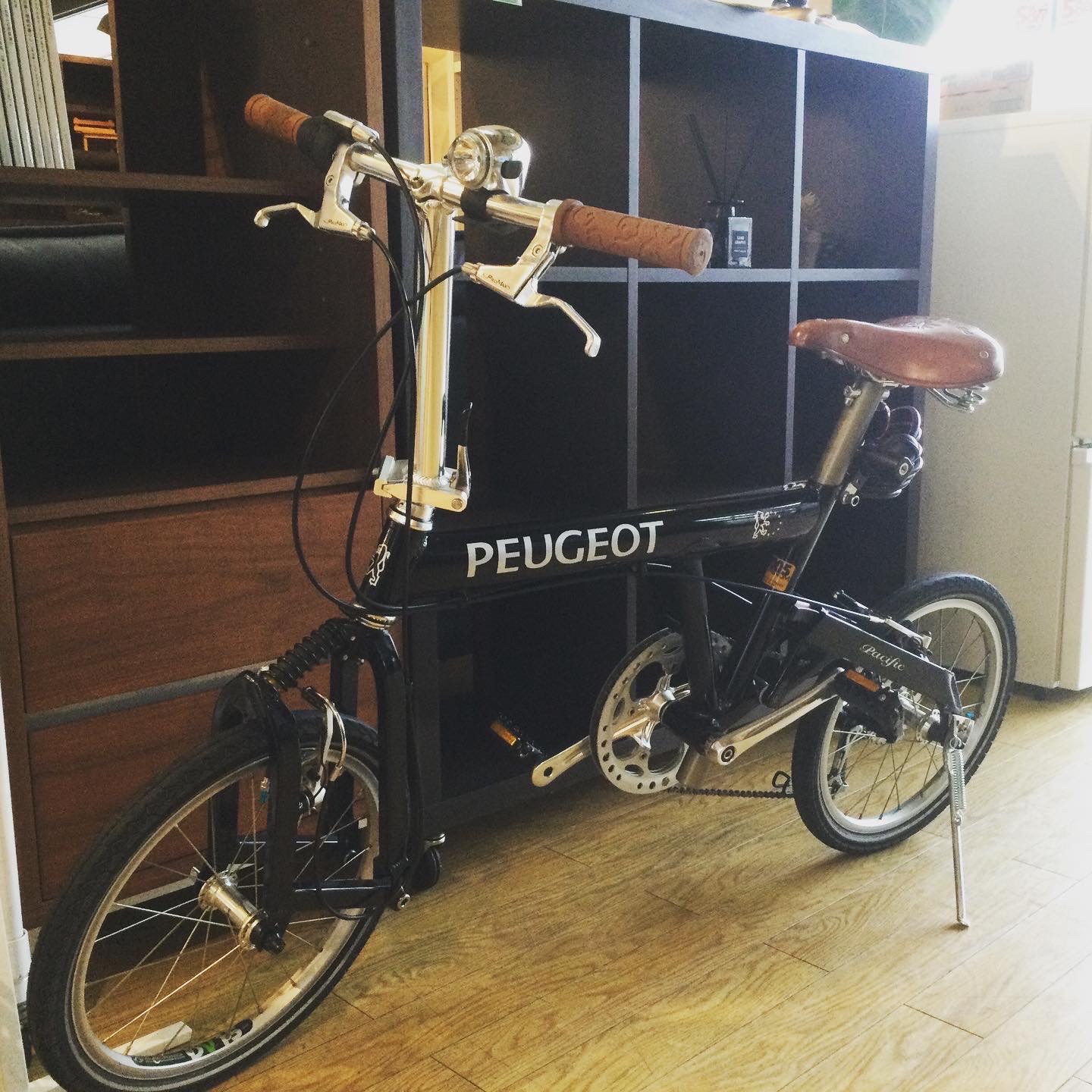 PEUGEOT Pacific 折りたたみ自転車 レザーサドル