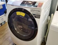 HITACHI　日立　10.0/6.0㎏　ドラム式洗濯乾燥機　2018年製　ビッグドラム　風アイロン　ヒートリサイクル　左開き　大容量　洗濯10㎏　乾燥6㎏　おしゃれ着コース　消臭　除菌　リサイクルショップ　再良市場　天白　名東　昭和　千種　瑞穂　日進　おススメ　オススメ　中古