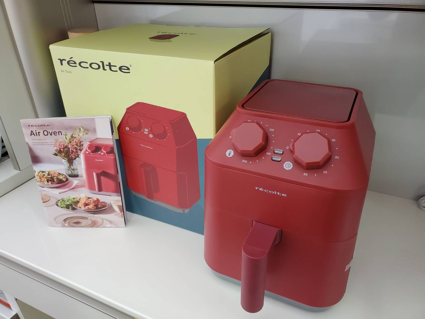 ☆新品未使用品 recolte レコルト AirOven エアーオーブン レッド 揚げ