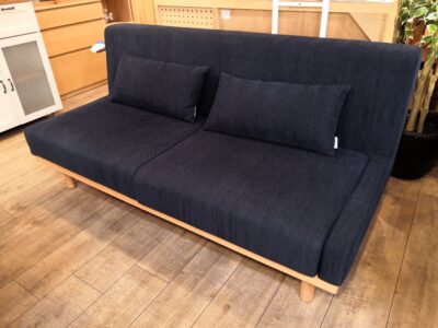 FLANNEL SOFA HARBAN ハーバン アームレス ネイビー ビーチ材 フルカバーリング 2.5シーターソファ 1