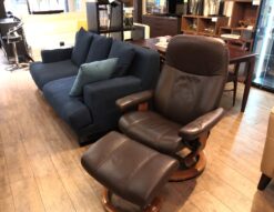 EKORNES エコーネス リクライニングチェア ブラウン オットマン付き ストレスレスチェア