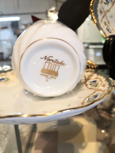 Noritake ノリタケ 最高級 ダイヤモンドコレクション アンジェローブ ペアティーカップとオーバルプレート 2