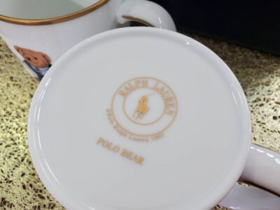 RalphLauren　ラルフローレン　PolpBear　ポロベアー　ペアマグ　マグカップセット　金彩　TabletopCollection　未使用　箱付き　食器　テーブルウェア　リサイクル　最良市場　天白区　名東区　昭和区　千種区　瑞穂区　緑区　日進市　豊明市　東郷町　買取　出張買取　高価買取　販売　お値打ち　特価　1点物　1点モノ　早い者勝ち　おすすめ　おしゃれ　中古品　中古美品　キレイ