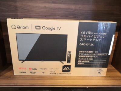 山善 YAMAZEN 動画視聴用 フルハイビジョン アンテナ不要 Qriom キュリオム 40インチ チューナレススマートテレビ