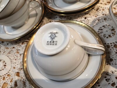 ノリタケ Noritake リッチモンド 東海銀行100周年記念 白地 金彩 昭和レトロ ティーセット 5