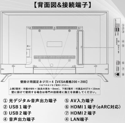 山善 YAMAZEN 動画視聴用 フルハイビジョン アンテナ不要 Qriom キュリオム 40インチ チューナレススマートテレビ 1