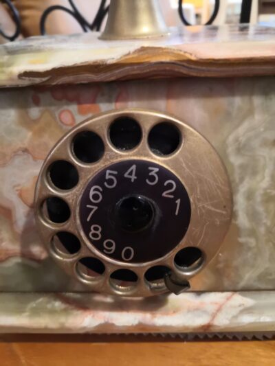 オブジェ アンティーク 西洋風 ITALY 天然石 電話機 電話 vintage FATAP マーブルフォン 3