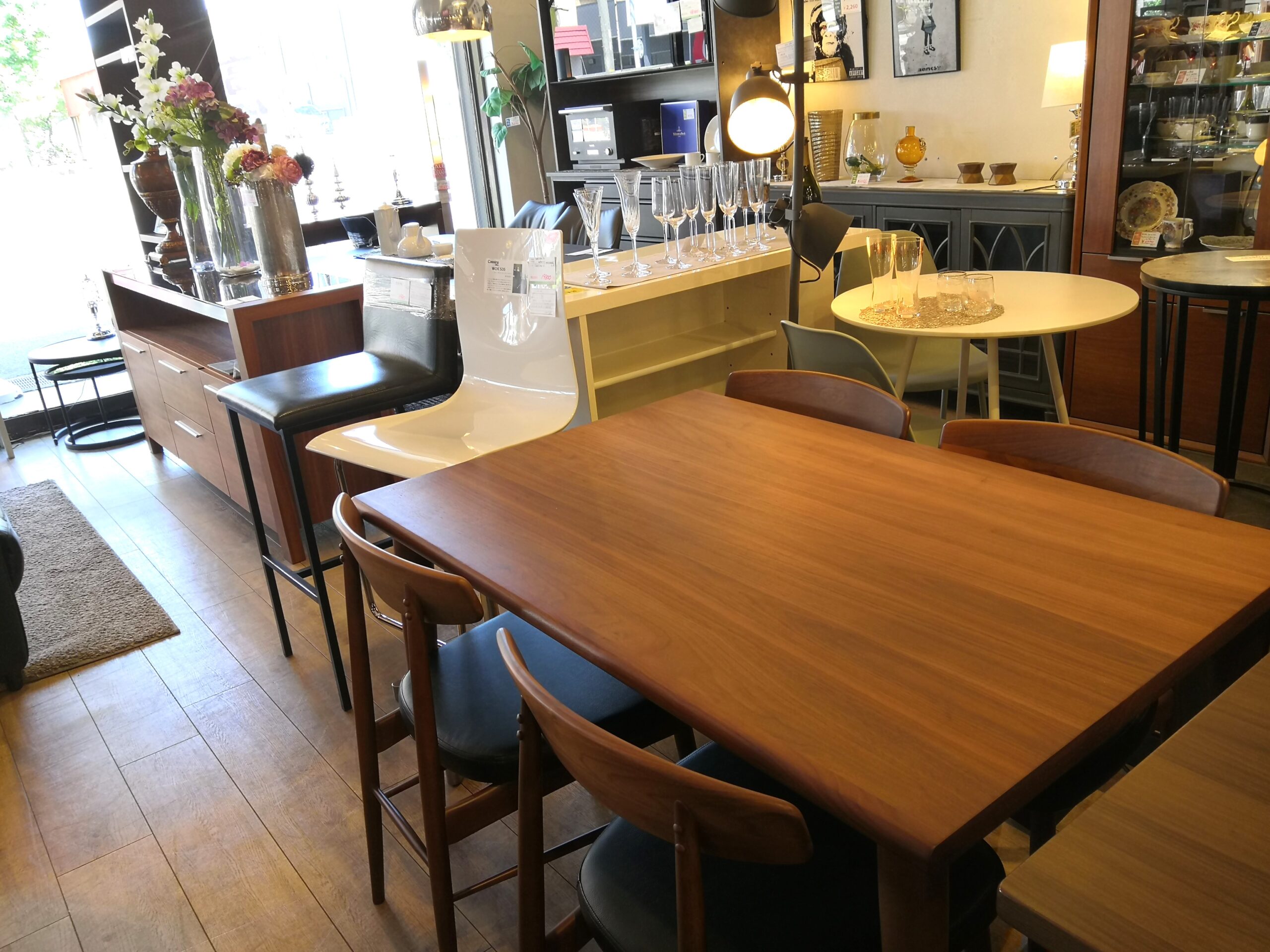 モデルルーム展示品 】IDC大塚 大塚家具 ウォールナット突板 幅120