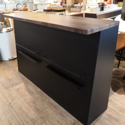 大川家具 バルブ 間仕切り カウンター下収納 対面式 キッチンカウンター バーカウンター 2