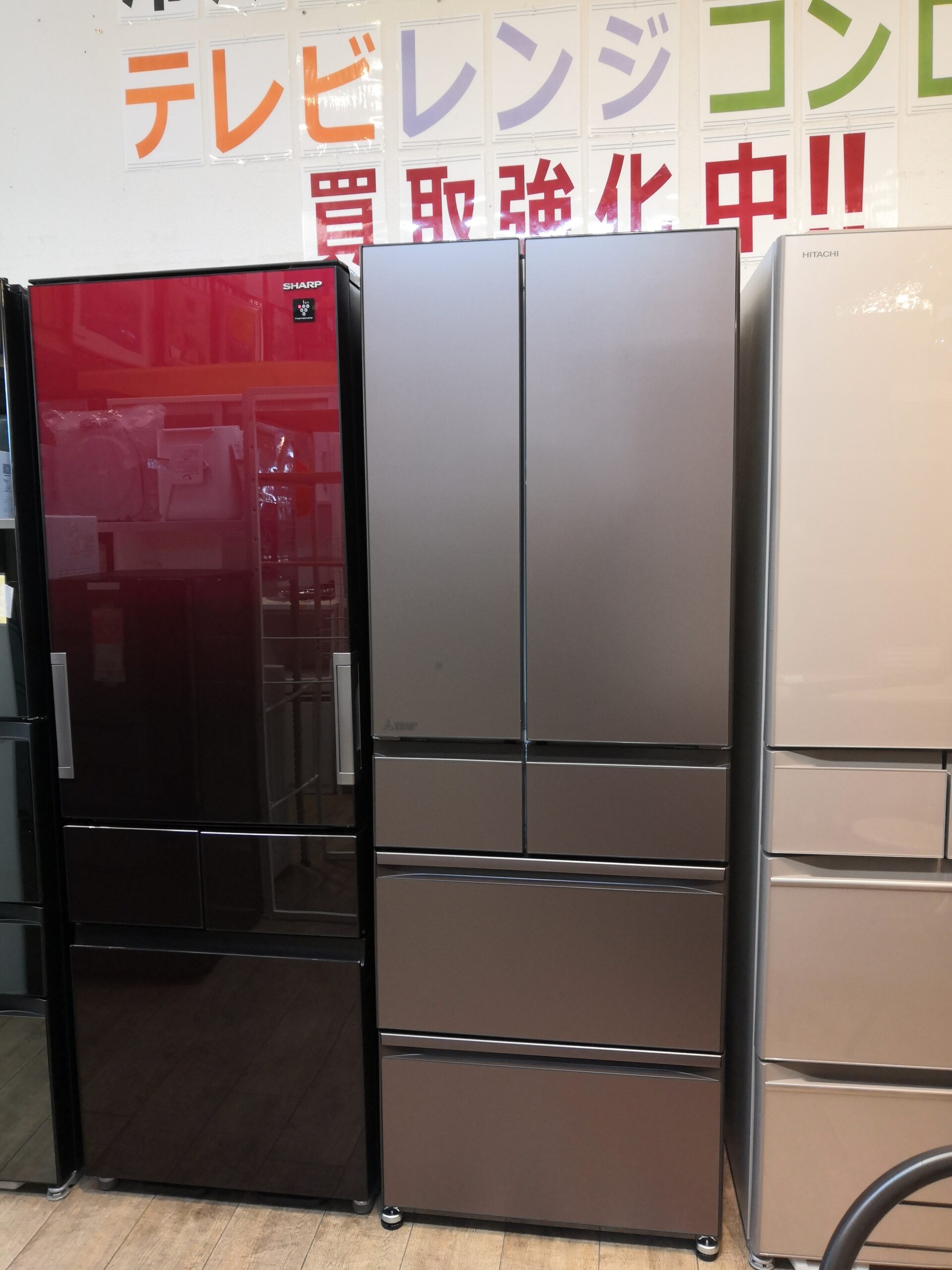GM138【中古美品】SHARP プラズマクラスター 412L 2019年　SHARP シャープ　SJ-W412E-S リサイクルショップ　ケイラック朝霞田島店　ケイラック　埼玉県　朝霞市　田島　和光市　志木市　新座市　富士見市　ふじみ野市　三芳町　戸田市　蕨市　さいたま市(岩槻以外)　川越市　所沢市　上尾市　東京都　板橋区　練馬区　清瀬市 中古品 】SHARP プラズマクラスター SJ-GT42E-R グラデーションレッド