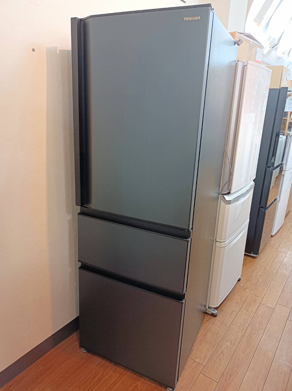 TOSHIBA 東芝 356L 冷蔵庫 GR-S36SC 2020年製 マッドチャコール