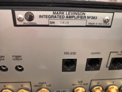 Mark Levinson マークレビンソン 音響機器 アンプ No383L プリメインアンプ インテグレーテッドアンプ 5
